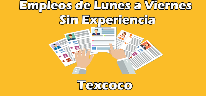 Empleos de Lunes a Viernes en Texcoco Sin Experiencia